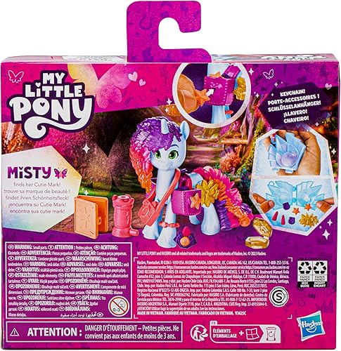 Miniatura 6 de My Little Pony Toys Misty Brightdawn Cutie Mark Magic, 3-Inch Pony Doll with Surprise Accessories, Toys for 5 Year Old Girls and Boys