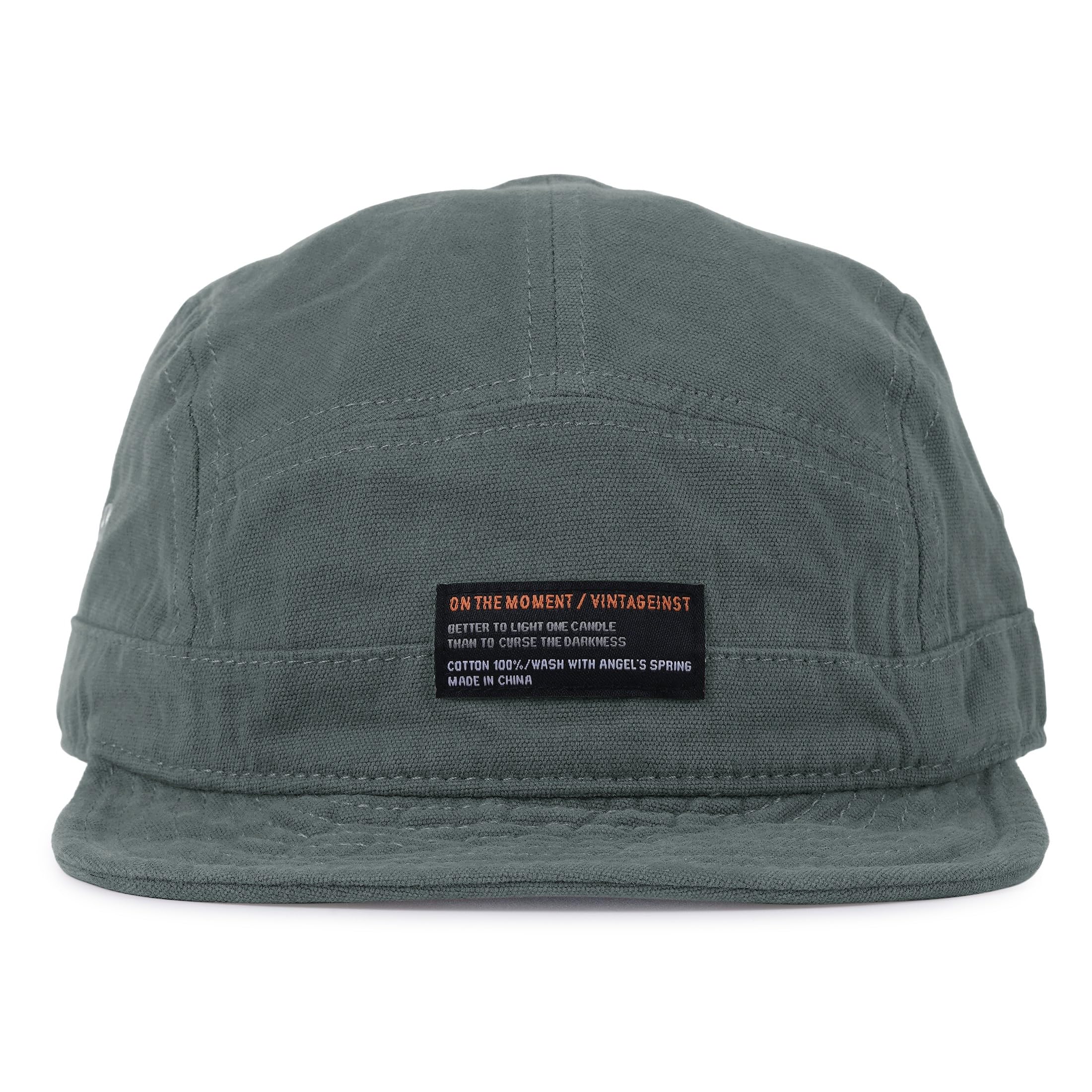 5 Panel Short Brim Baseball Cap Soft Trucker Hats Short Bill Cadet Caps Casual Umpire Dad Hats Snapback Hats for Men