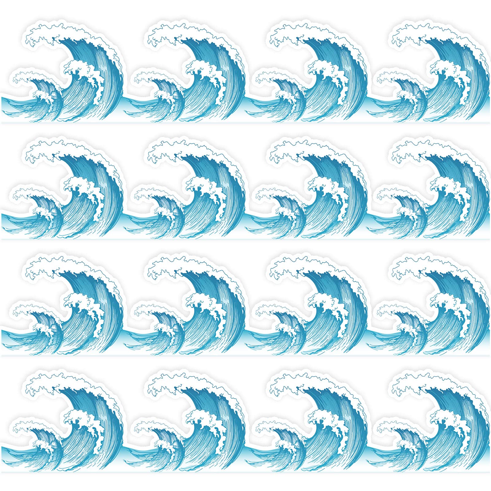 Buy Whaline 69Ft Waves Bulletin Board Border 60Pcs Ocean Beach Themed