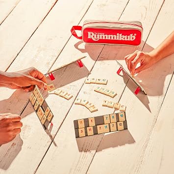 Ideal, Rummikub Mini Pouch Travel Game: Brings People Together, Family Strategy Games, for 2-4 Players, Ages 7+