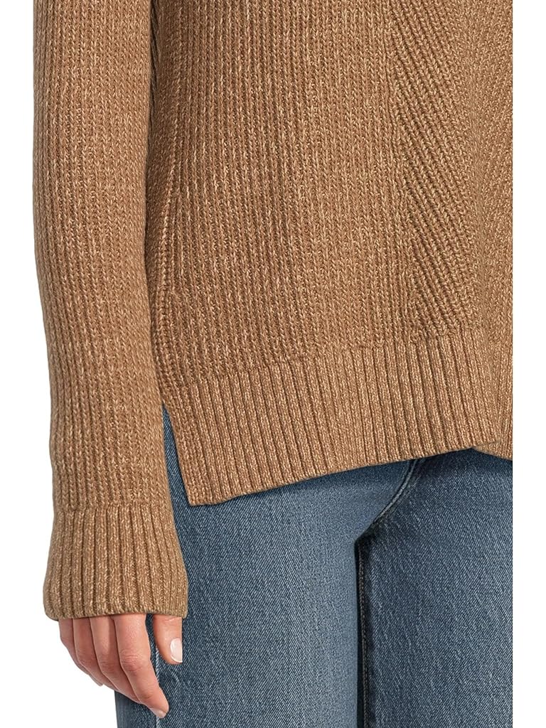 Brown L.L.Bean Mariner Shaker Mixed-Stitch Sweater Crewneck