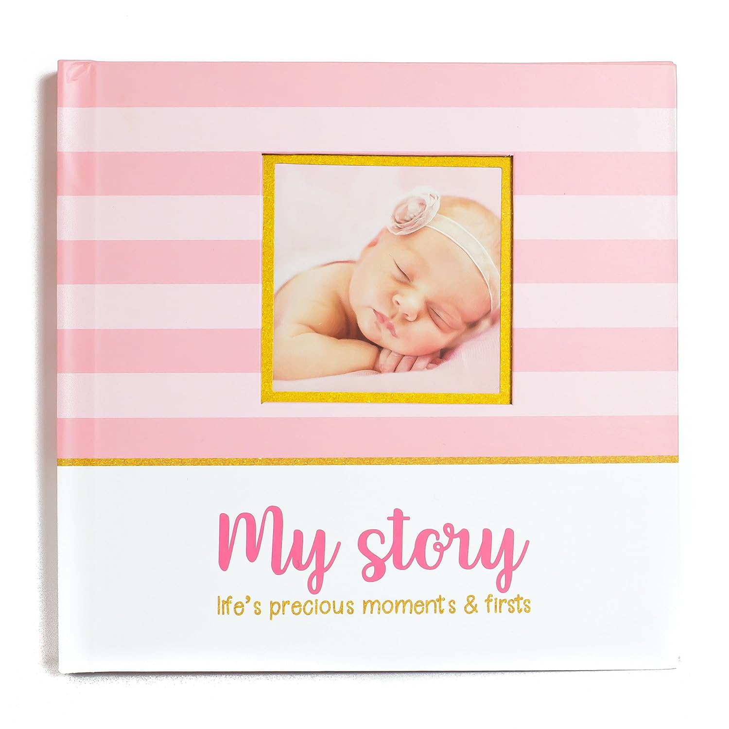 First Year Baby Memory Book & Baby Journal (3 Color Styles Available). Perfect for Boys or Girls Baby. First 5 Years Scrapbook, Keepsake & Photo Journal. Unisex, Pink : Baby