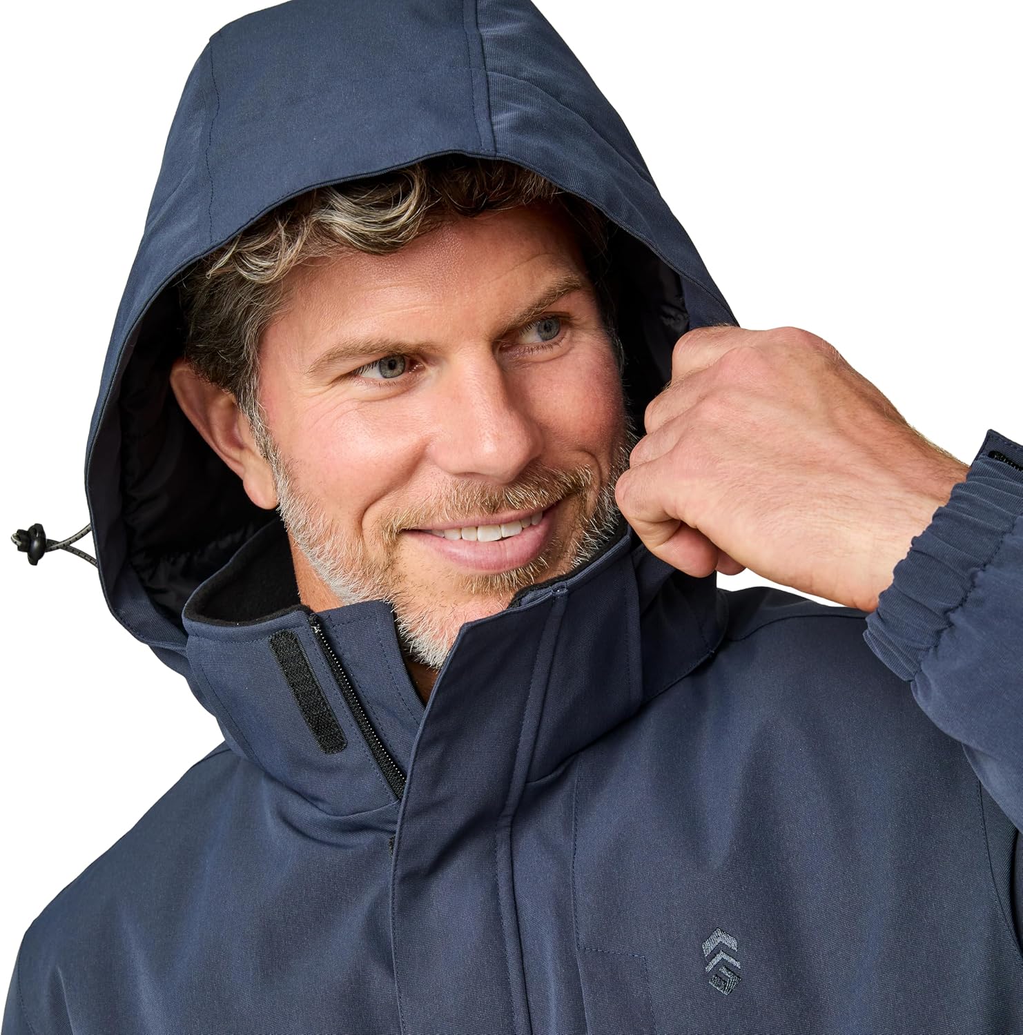 Free Country Men's Winter Softshell Ski Jacket Water and Wind Resistant Coat Warm Insulated Hooded for Men-Denali