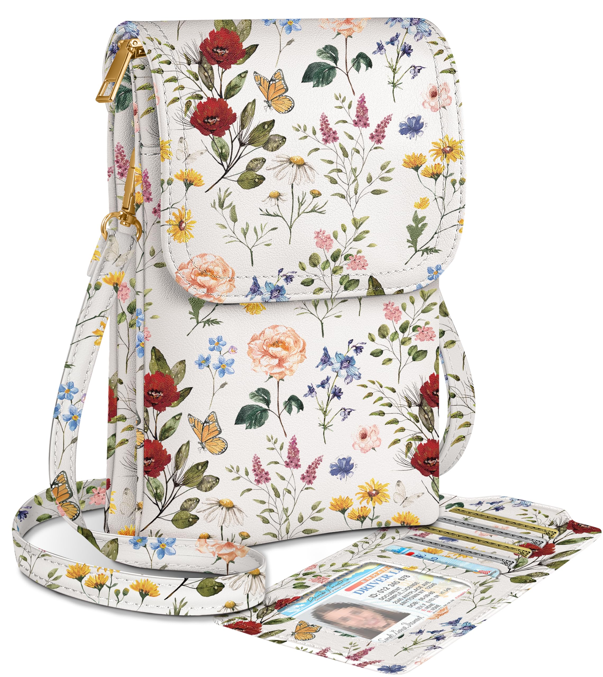 Bistup Small Crossbody Bags for Women Cross Body Purse Handbag Leather Cute Medium Cell Phone Bag Wallet Pouch