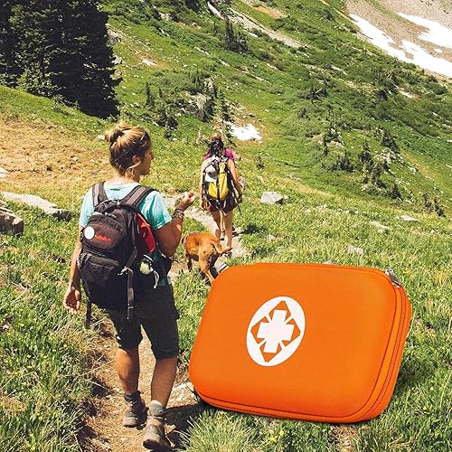 Miniatura 6 de Kit de primeros auxilios para automóvil de 276 piezas, tamaño de viaje, para viajes de negocios, kit compacto de primeros auxilios de emergencia,