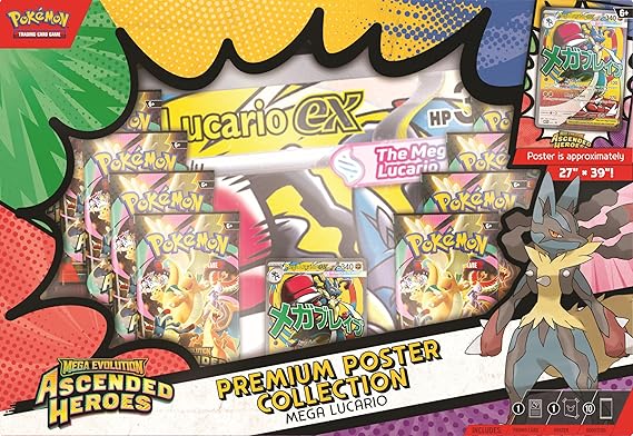 Pokemon TCG: Mega EvolutionAscended Heroes Premium Poster Collection