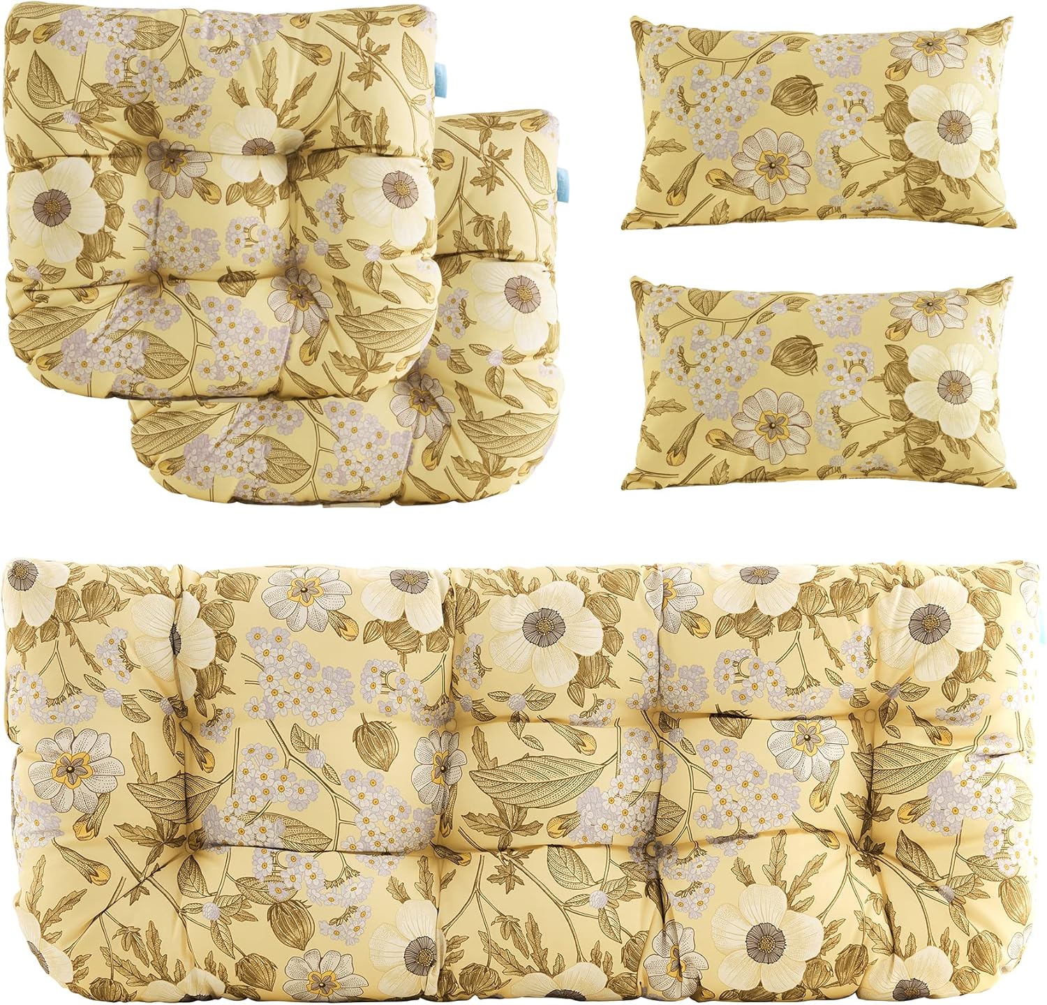 ARTPLAN Outdoor Cushions for Settee,Wicker Loveseat