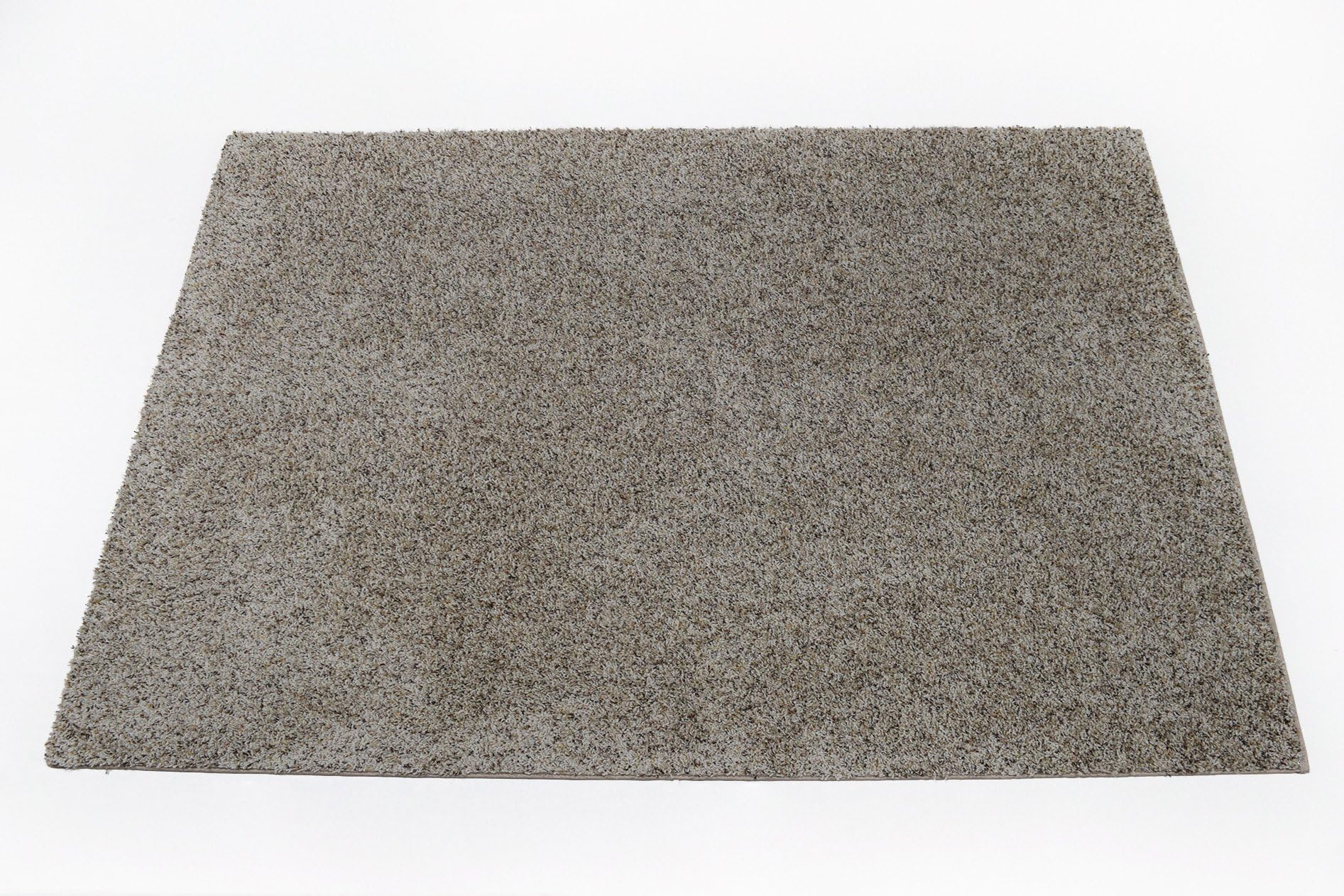 Soft Flecked Frieze Beige Bound Carpet Area Rug - 8’x10’