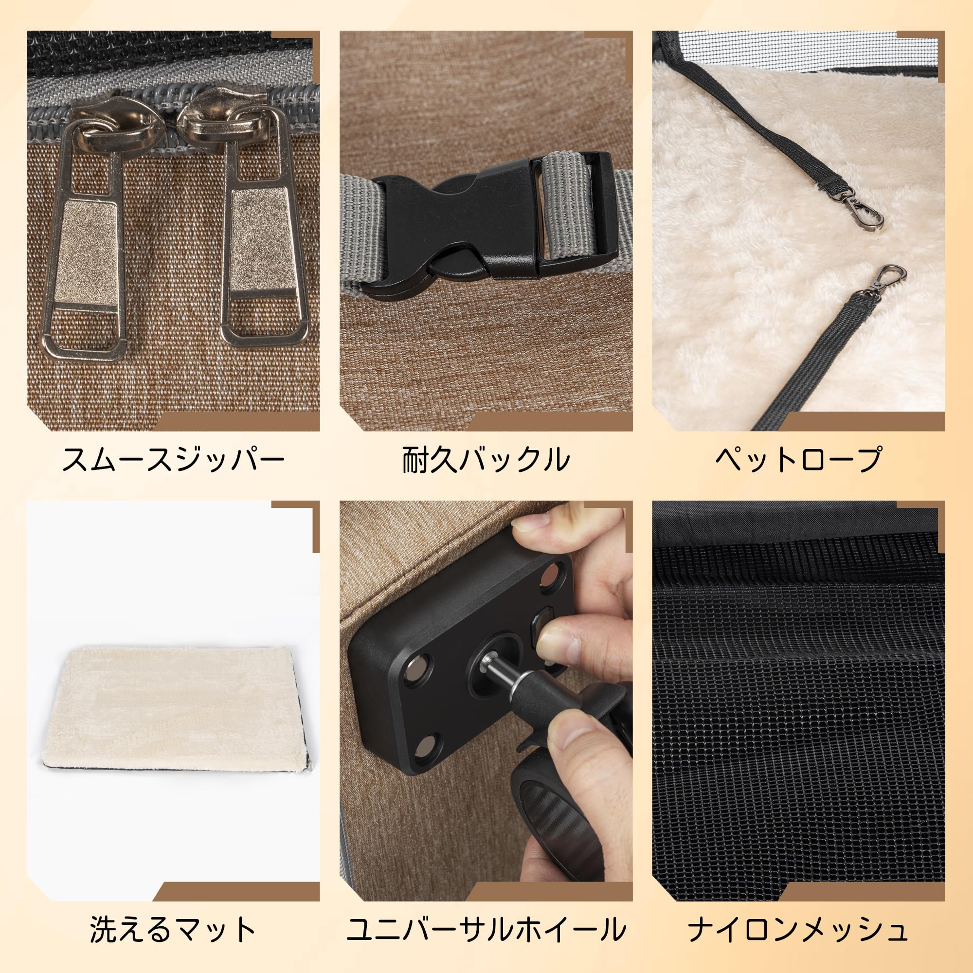 Amazon.co.jp: Rxakudedo ペットキャリー ペット用ベビーカー