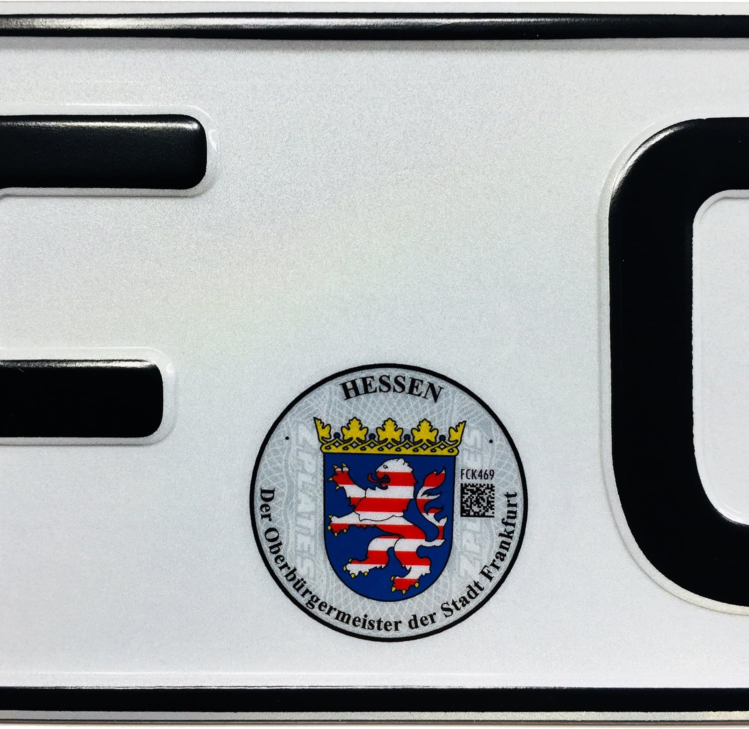 Frankfurt Germany License Plate FCK 469 by Z Plates