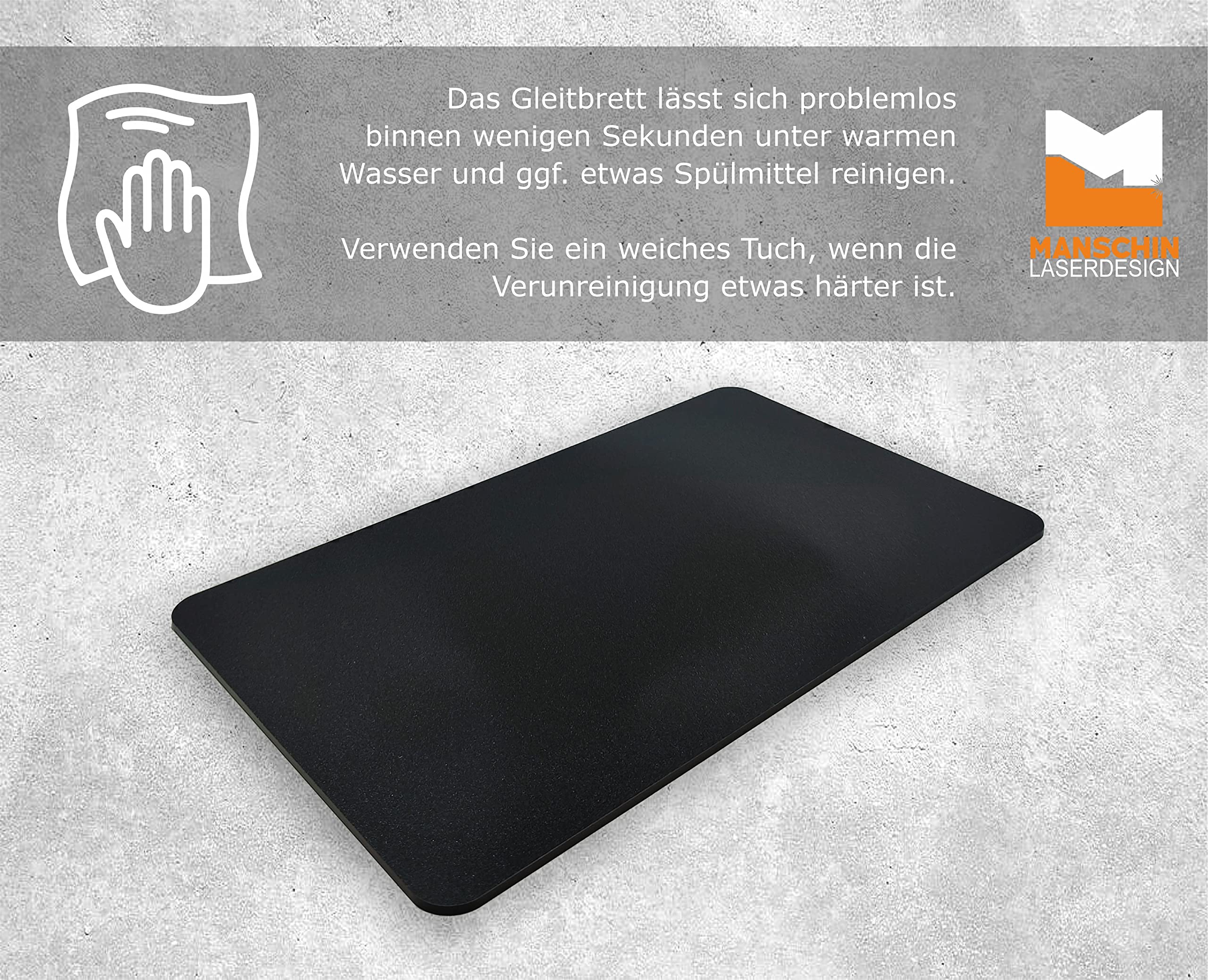 Planche coulissante de qualité supérieure pour toutes les machines à café de la série De'Longhi Magnifica - 45 x 27 cm - Fabriquée en Allemagne - Transparente