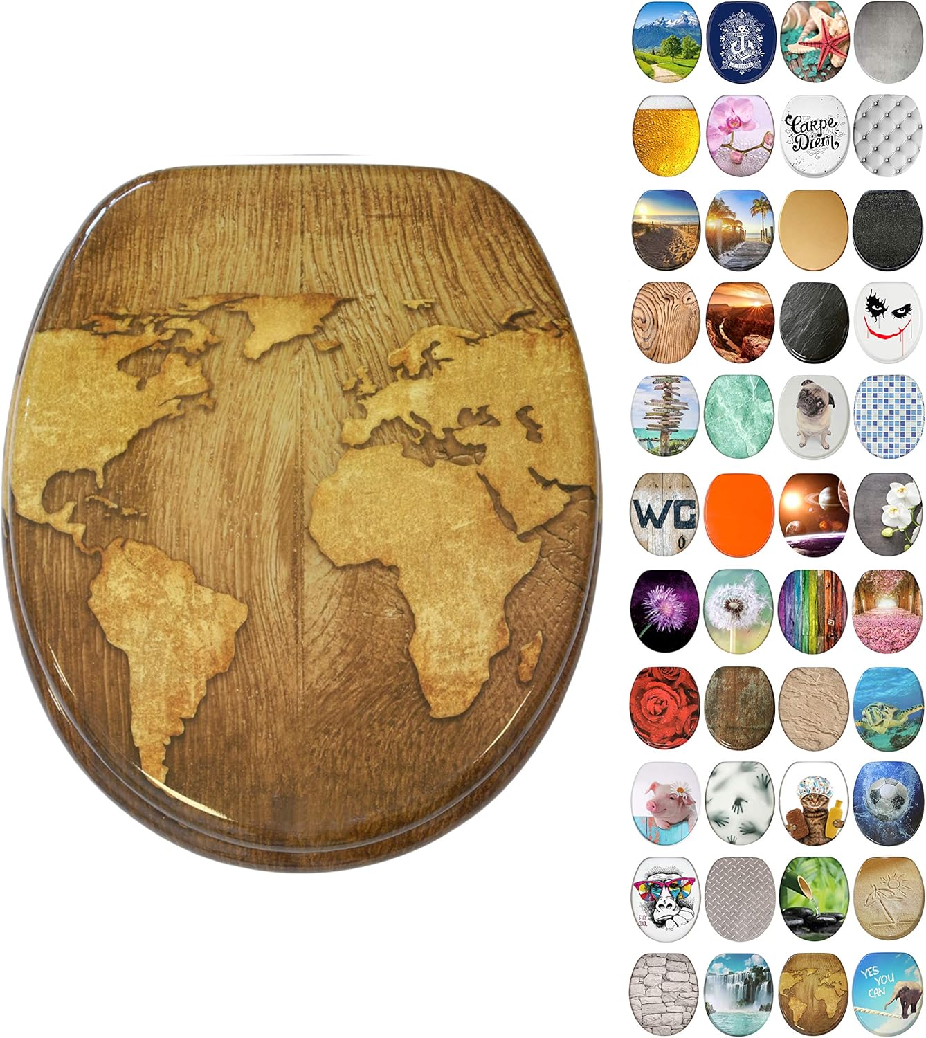 Sedile WC In Duroplast Con Chiusura Ammortizzata - Sedili WC Durevoli In Duroplast Con - Foto 7