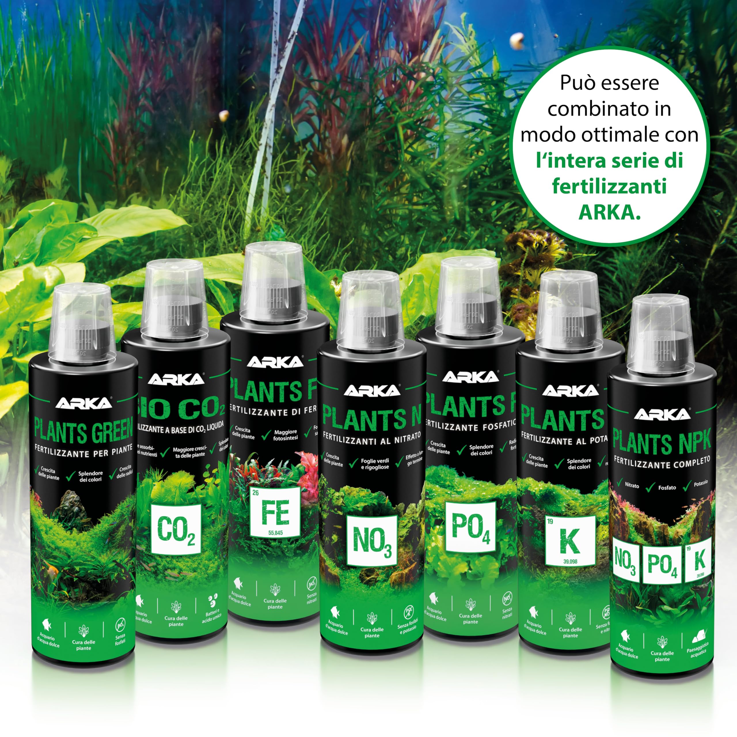 ARKA Algaway – 473 ml – trattamento anti alghe per acquari – elimina alghe verdi, filamentose e macchiate – senza rame, sicuro per piante e pesci – per acquari d’acqua dolce