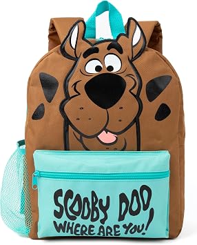 Scooby Doo Kids 4 Piece Backpack Set | Boys & Girls Rucksack Bundle with School Bag, Pencil Case, Lunch Bag & Water Bottle