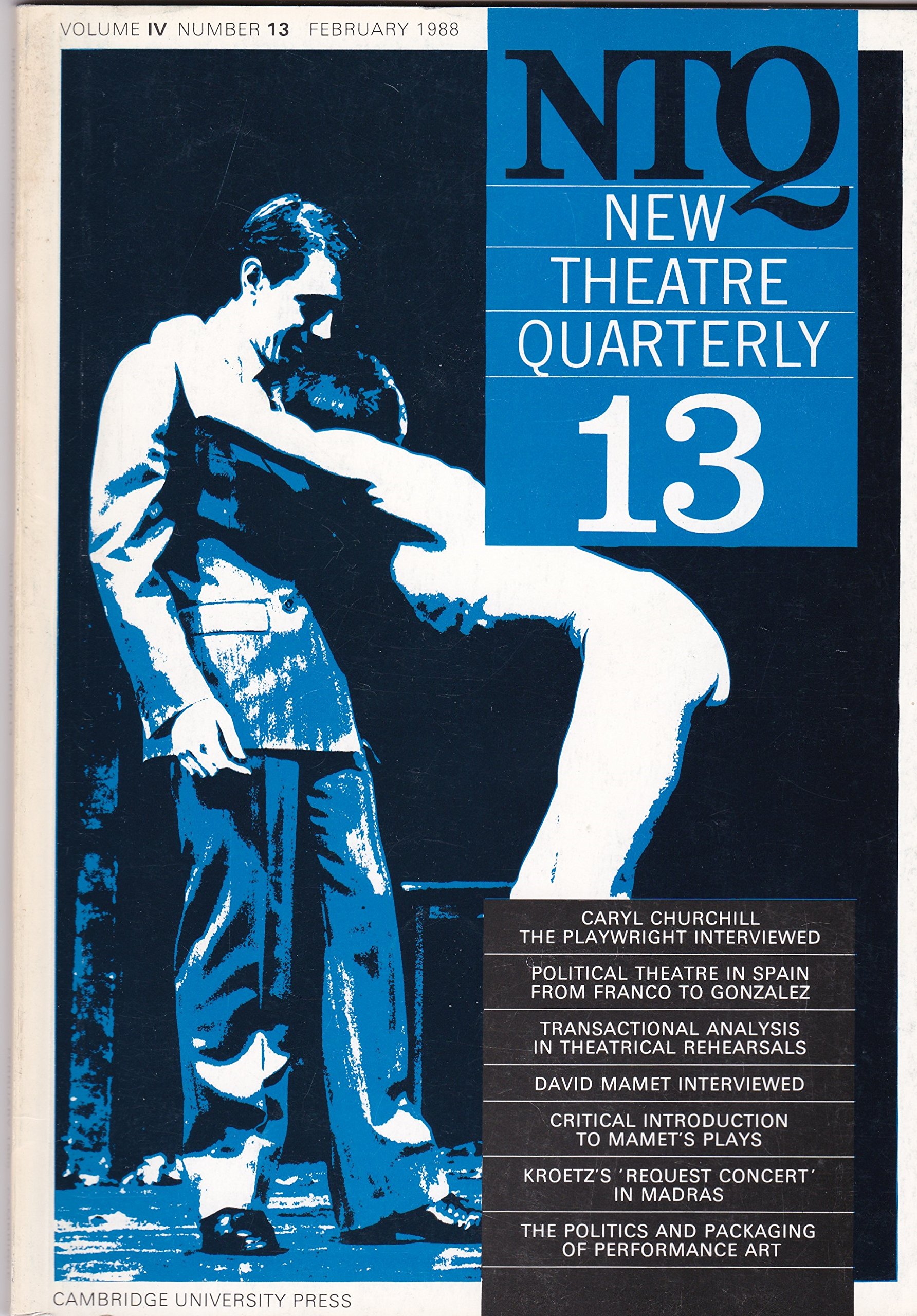 NTQ New Theatre Quarterly 13 (Volume IV, Number 13)