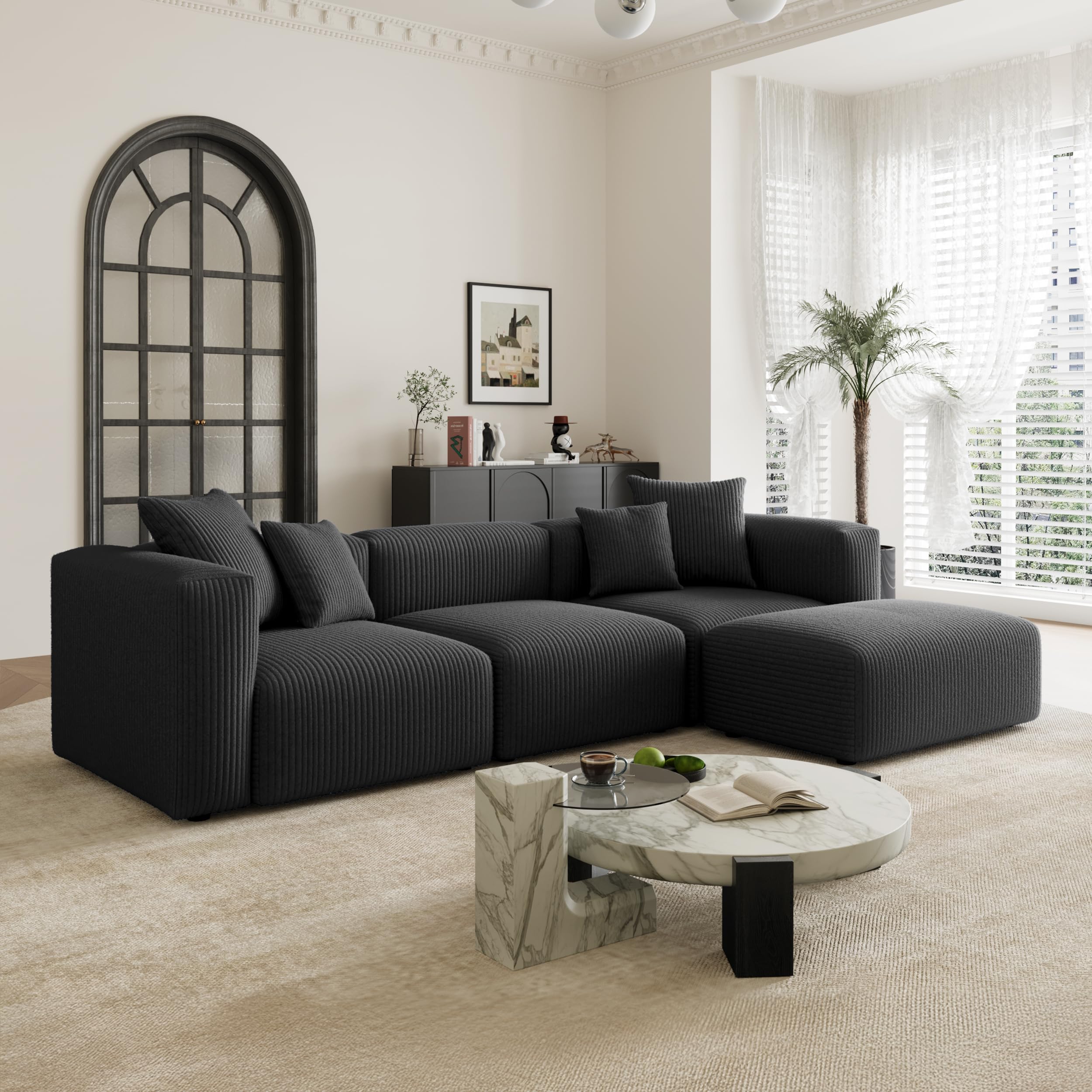 Acanva Convertible Modular Sectional Sofa