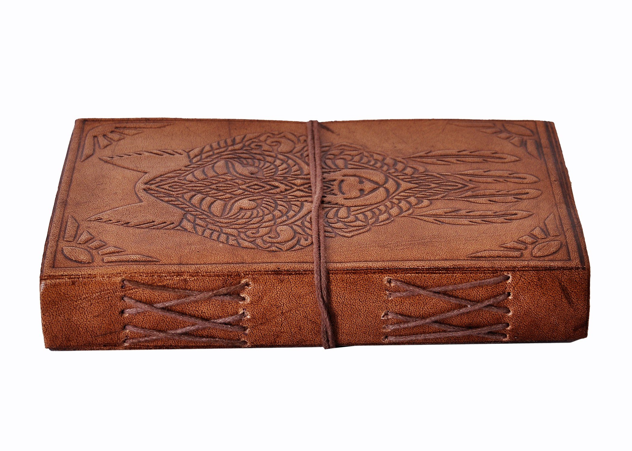 Purpledip Leather Journal (Diary Notebook) 'The Beast': Handmade Paper In Leather Cover For Corporate Gift or Personal Memoir (11322) - Image 4