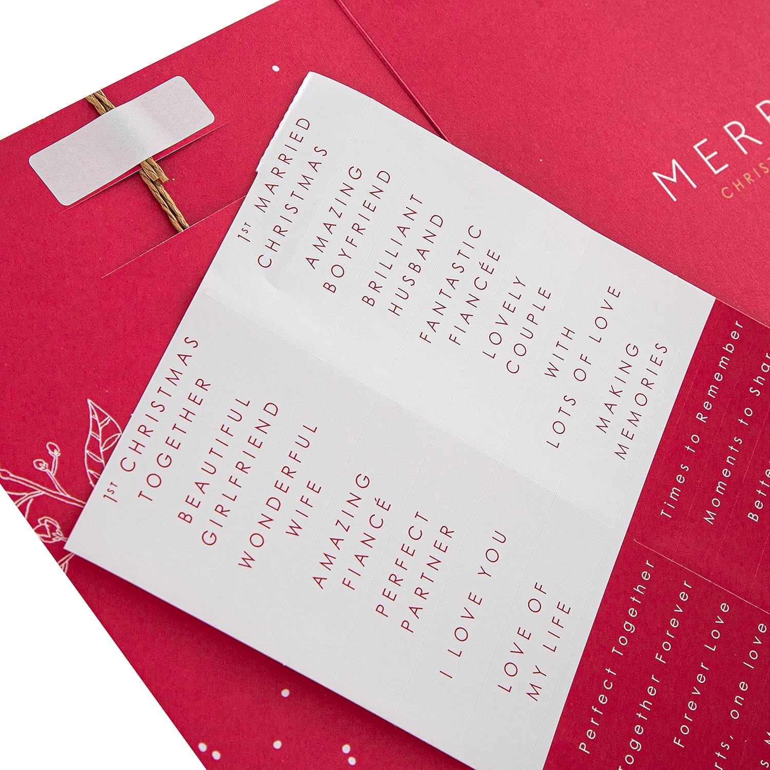 Hallmark Personalisable Christmas Card - Festive Photo Frame Bauble Design