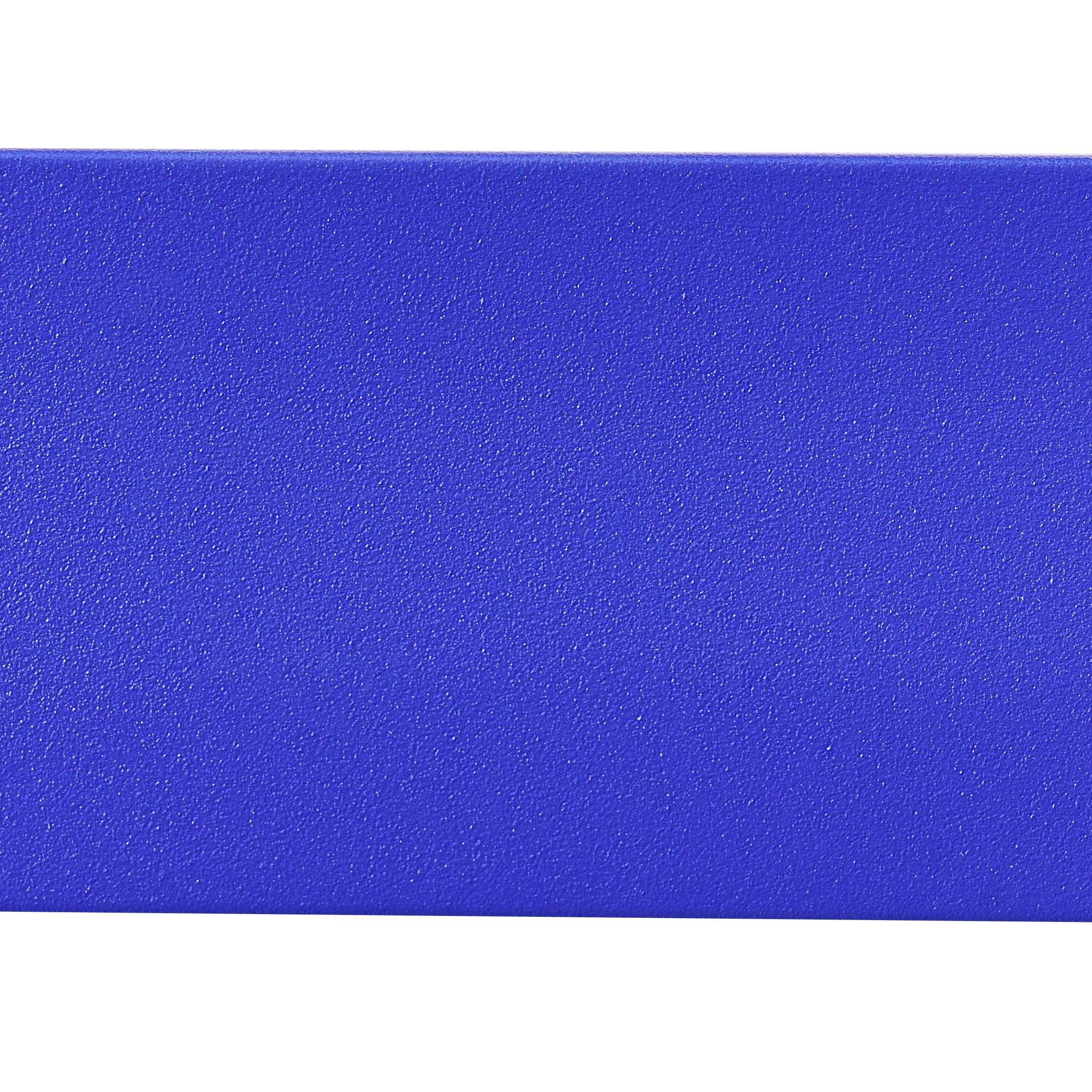 Beliani Sedia a dondolo da giardino moderna in metallo Design a doghe per esterni Alluminio blu