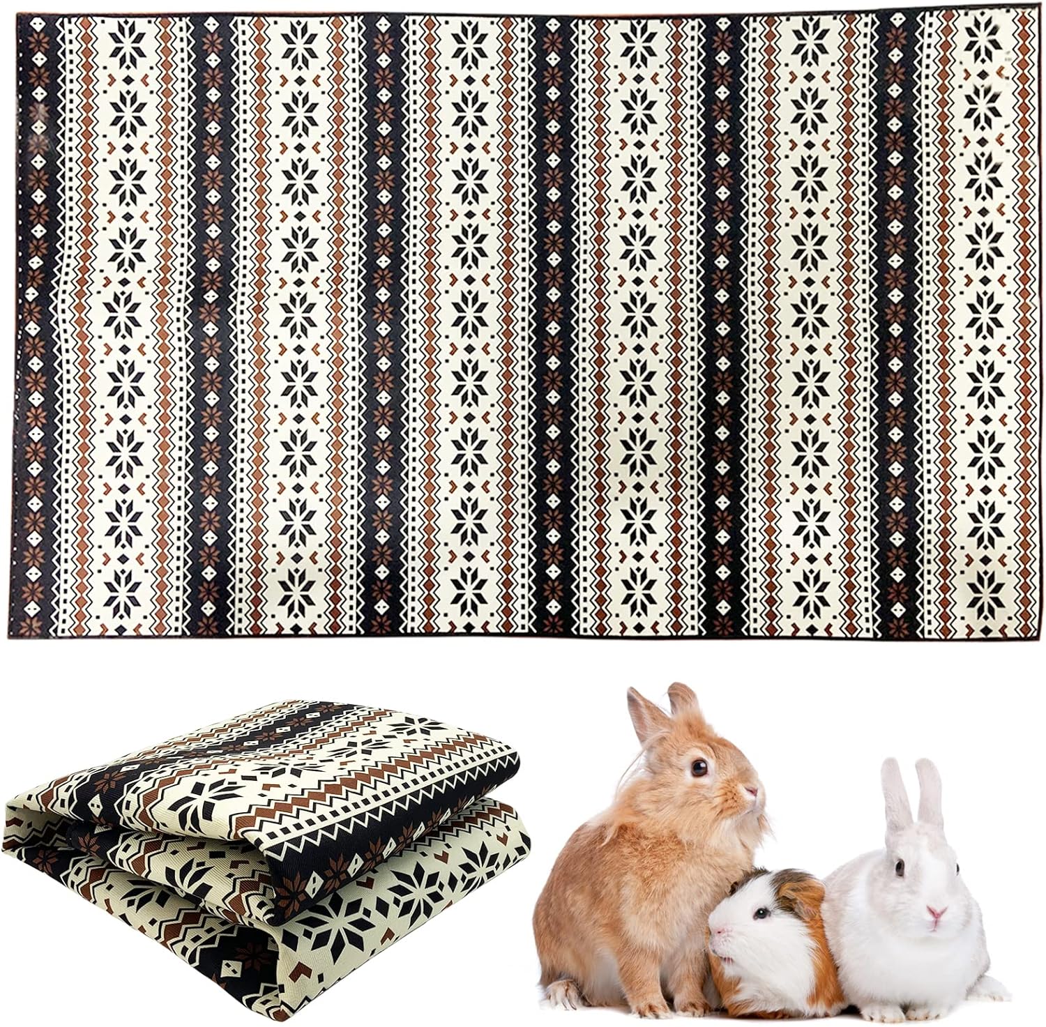 VCEPJH Large Rabbit Floor Mats for Indoor Rabbit Cage