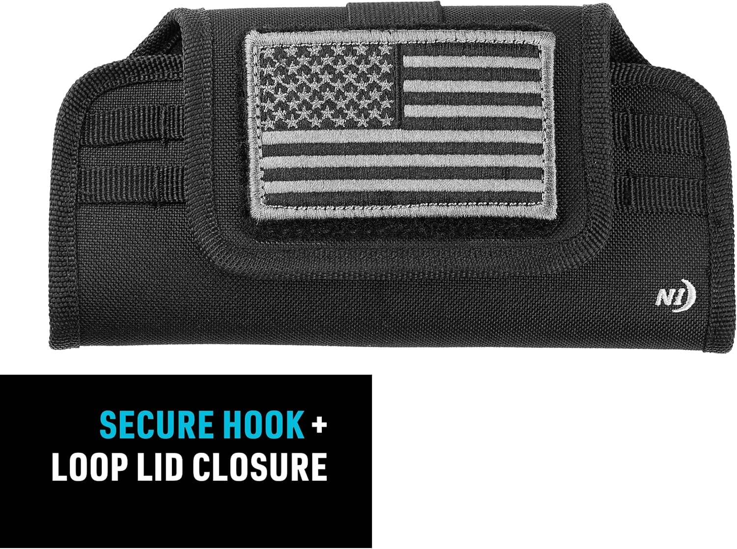 Nite Ize Clip Case Horizontal Universal Phone Holster - XXL - USA Patch - Image 7