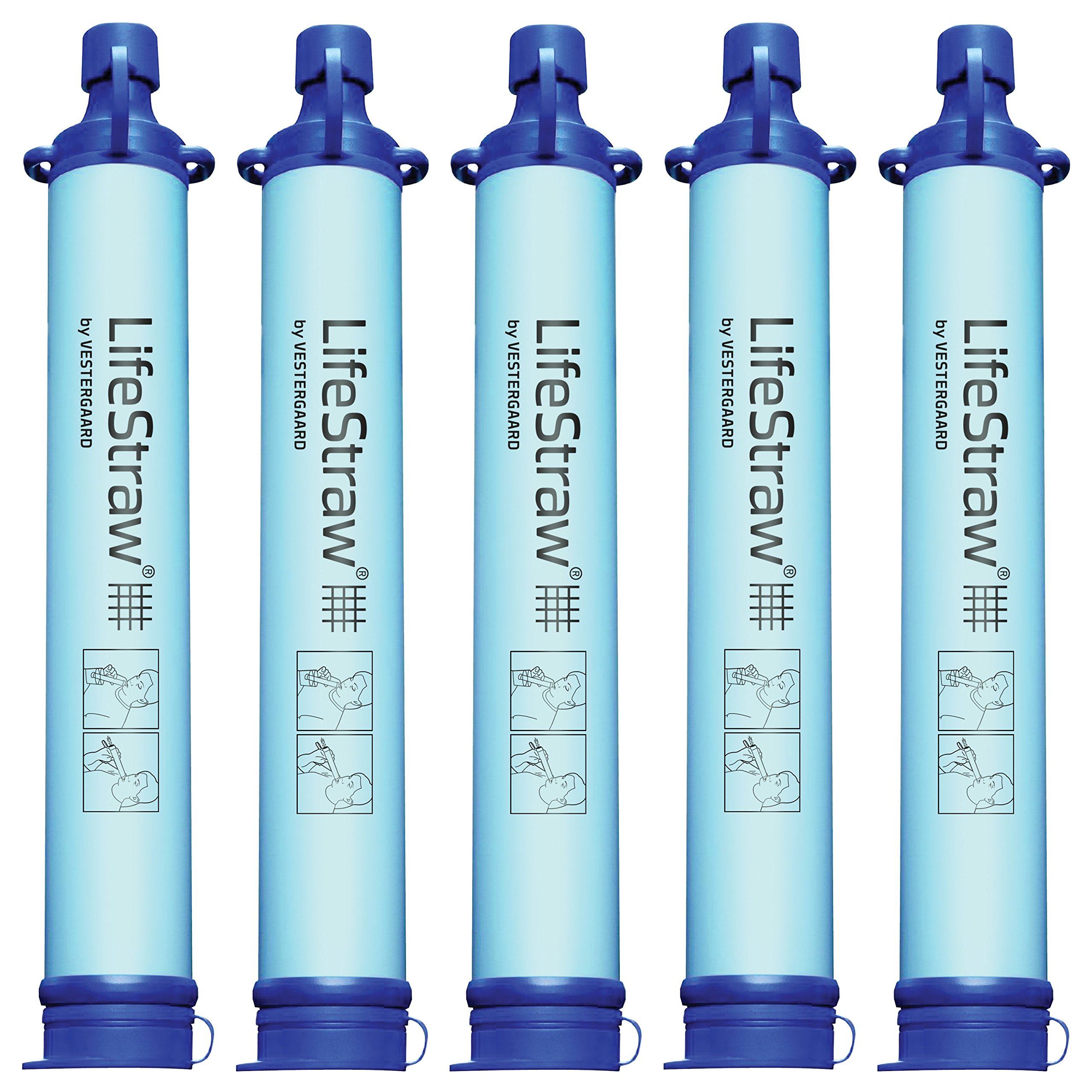 LifeStraw Personal Water Filter - Eliminates Bacteria, Protozoa and Turbidites - Ideal for Hiking, Backpacking, Camping and Emergency Preparation