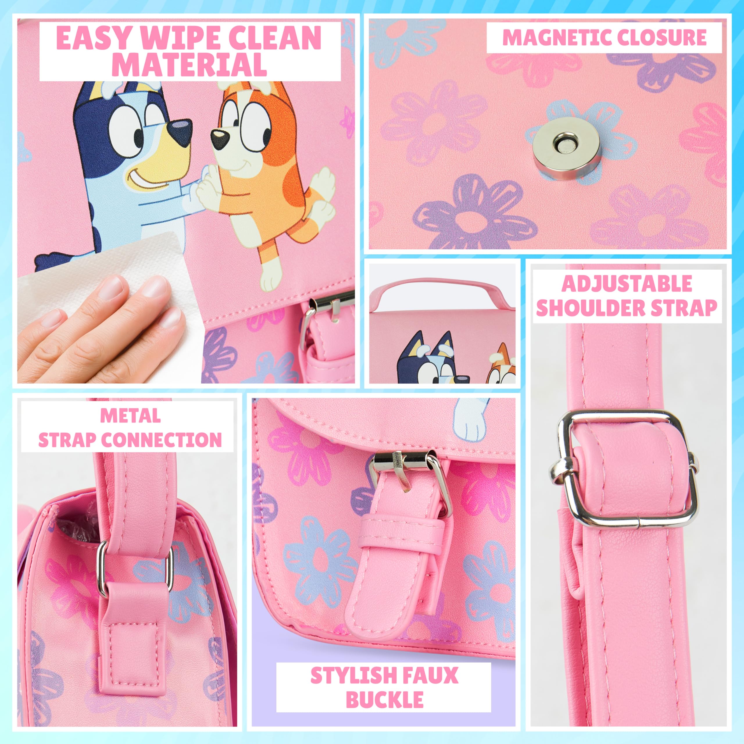 BlueY Borsa Tracolla Bambina Carina Borsetta Bimba con Tracolla Regolabile per Shopping Viaggio, Regalo Ragazza