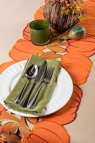 Miniatura 6 de DII conjunto de 4 manteles individuales 100% poliéster de 13 x 19" para Día de Acción de Gracias, días festivos otoñales