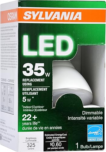 Miniatura 2 de Sylvania 73781 - Bombilla LED R20 de 5 W, base media, 2700 K, regulable, color blanco cálido