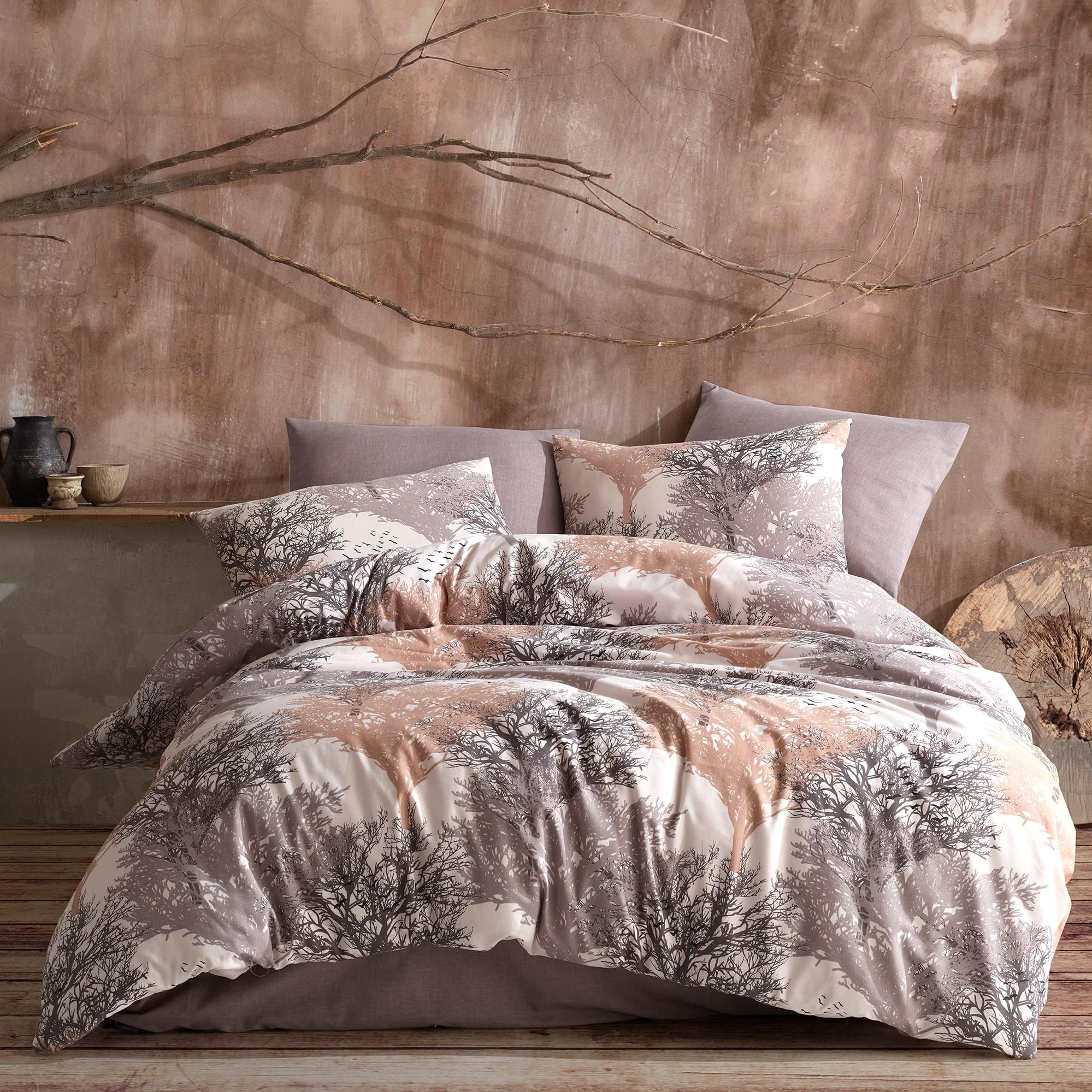 Vision Copripiumino Reversibile Romeo 240x220 Cm In 100% Cotone Con 2 Federe