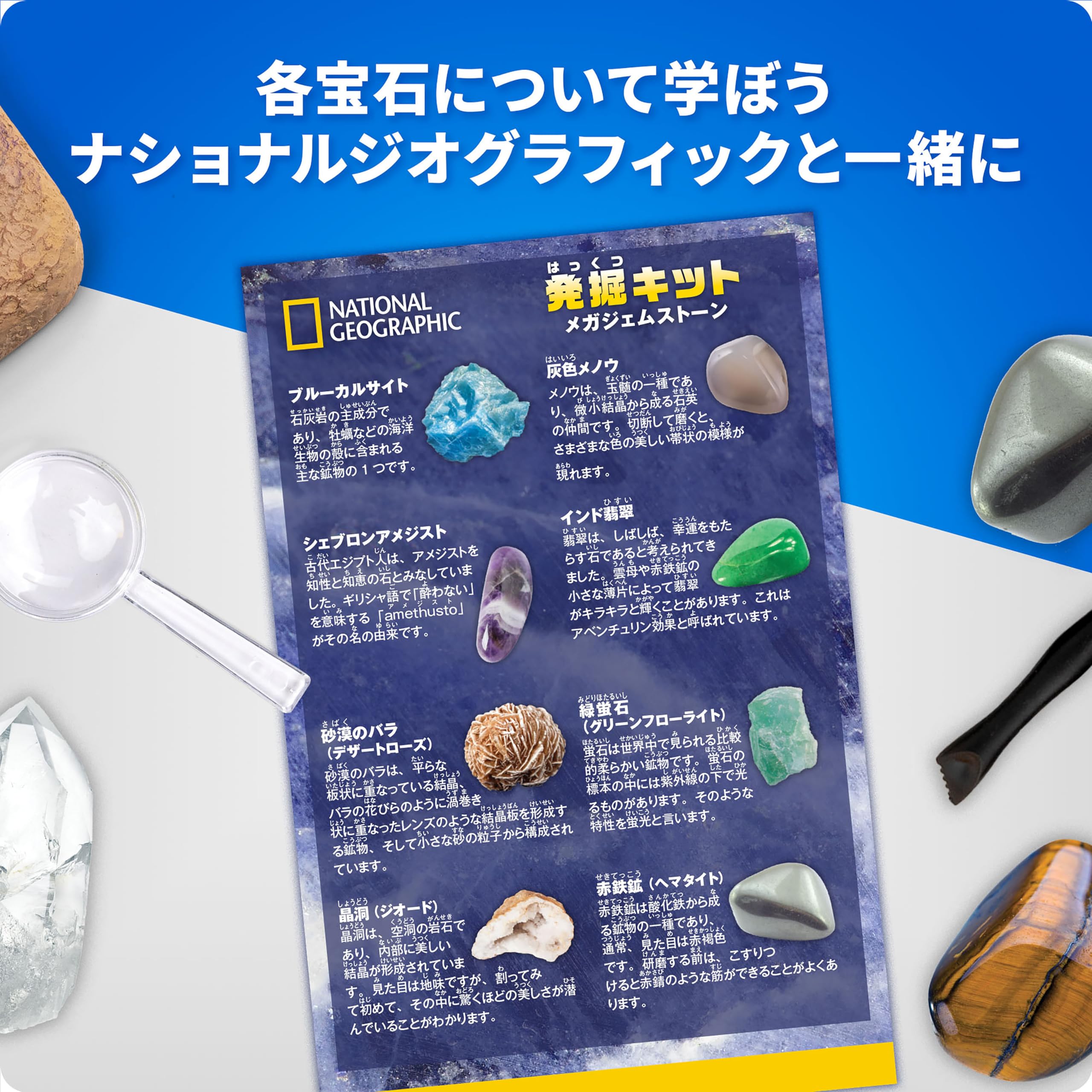 Amazon | ナショナルジオグラフィック メガジェムストーン発掘キット