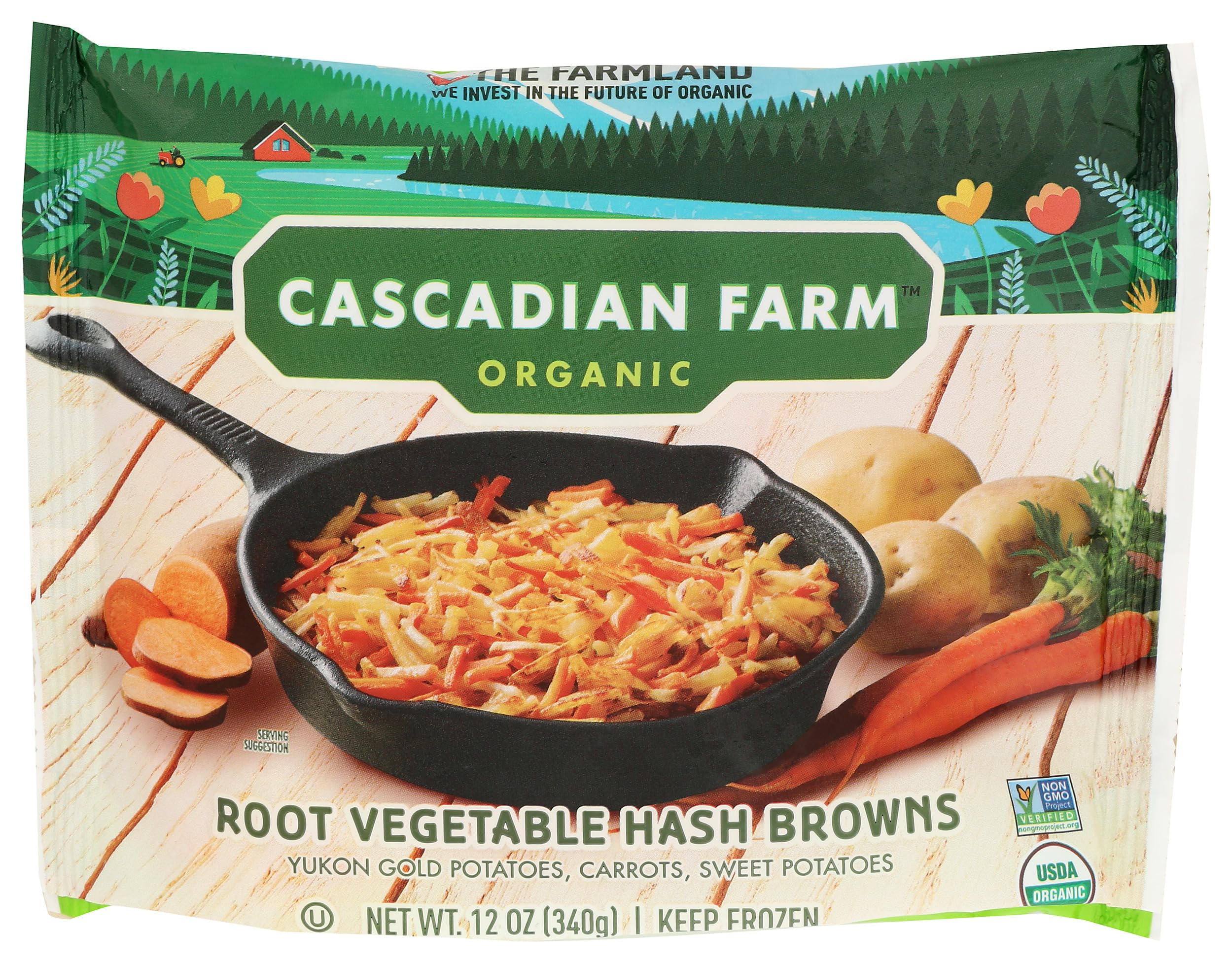 Cascadian Farm, Hashbrowns Root Vegetable Organic, 12 Ounce
