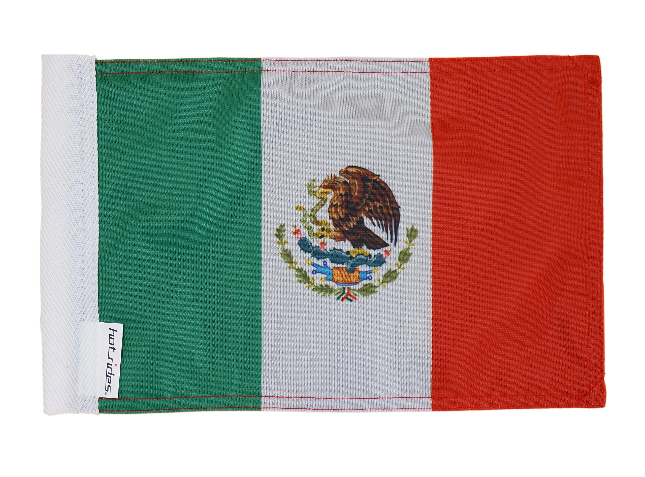 Bandera de manga duradera Hot Rides México 6x9 para barcos y motos de alta resistencia