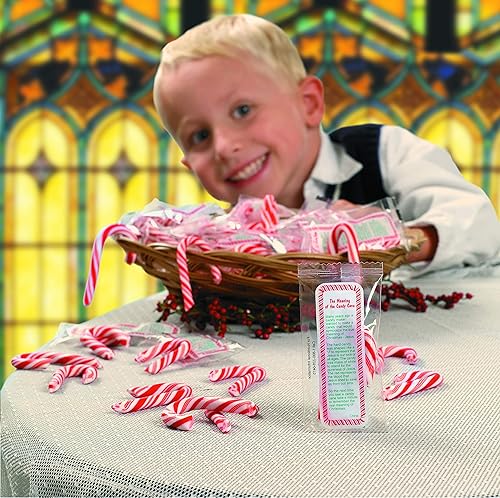 Miniatura 2 de THE MEANING OF THE CANDY CANE golosinas, 40 por paquete, cada una envuelta individualmente con un mensaje.