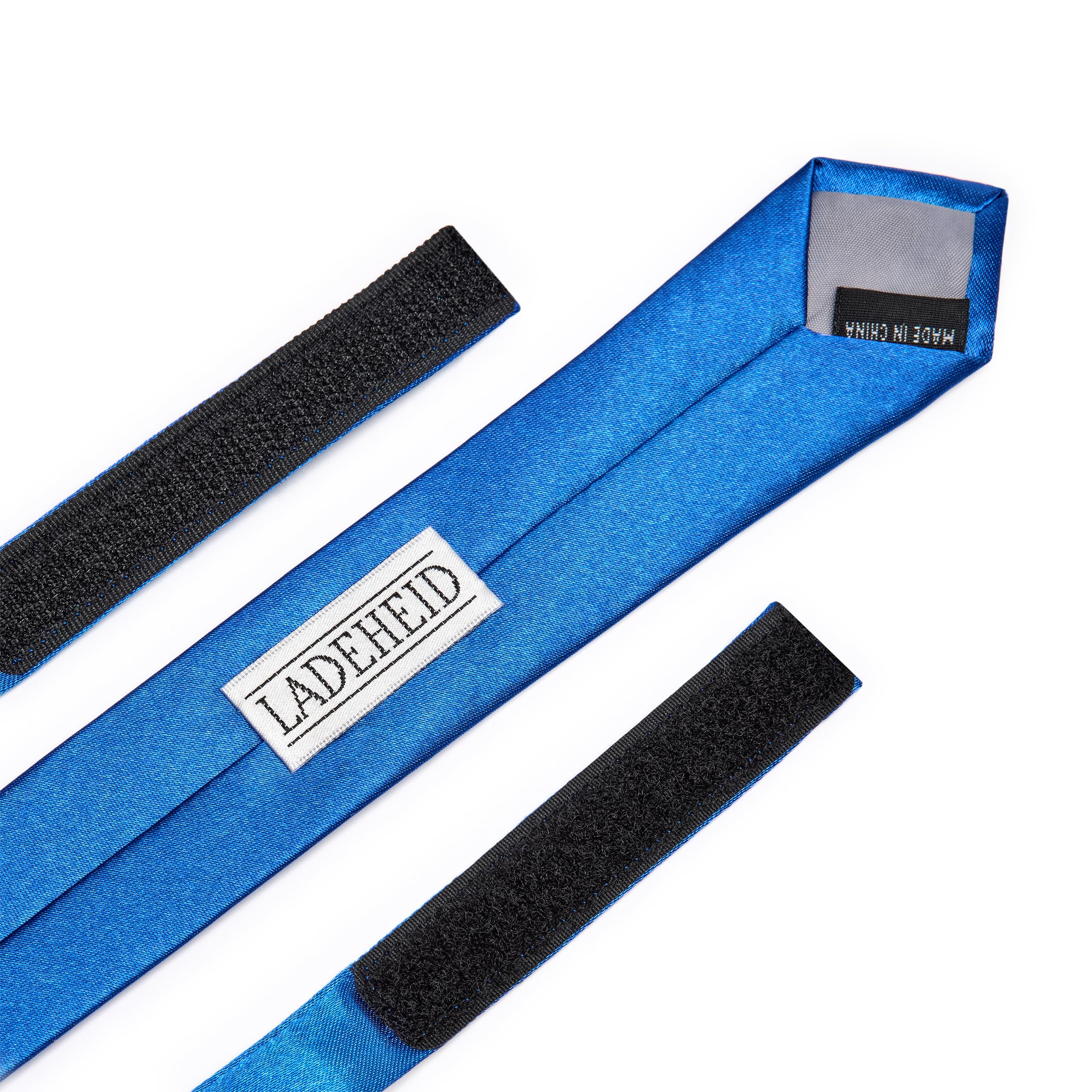 Ladeheid Corbata para niños para chicos - Aspecto elegante brillante, Pre-atada con cierre autoadherente, Perfecta para ocasiones especiales - Corbata de clip estilosa tamaño 31cm x 4cm TKS