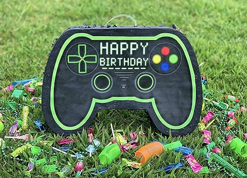 Miniatura 5 de Juego de mandos de piñata para videojuegos, ideal para decoraciones de cumpleaños de jugadores, piñatas, cumpleaños para niños, suministros de