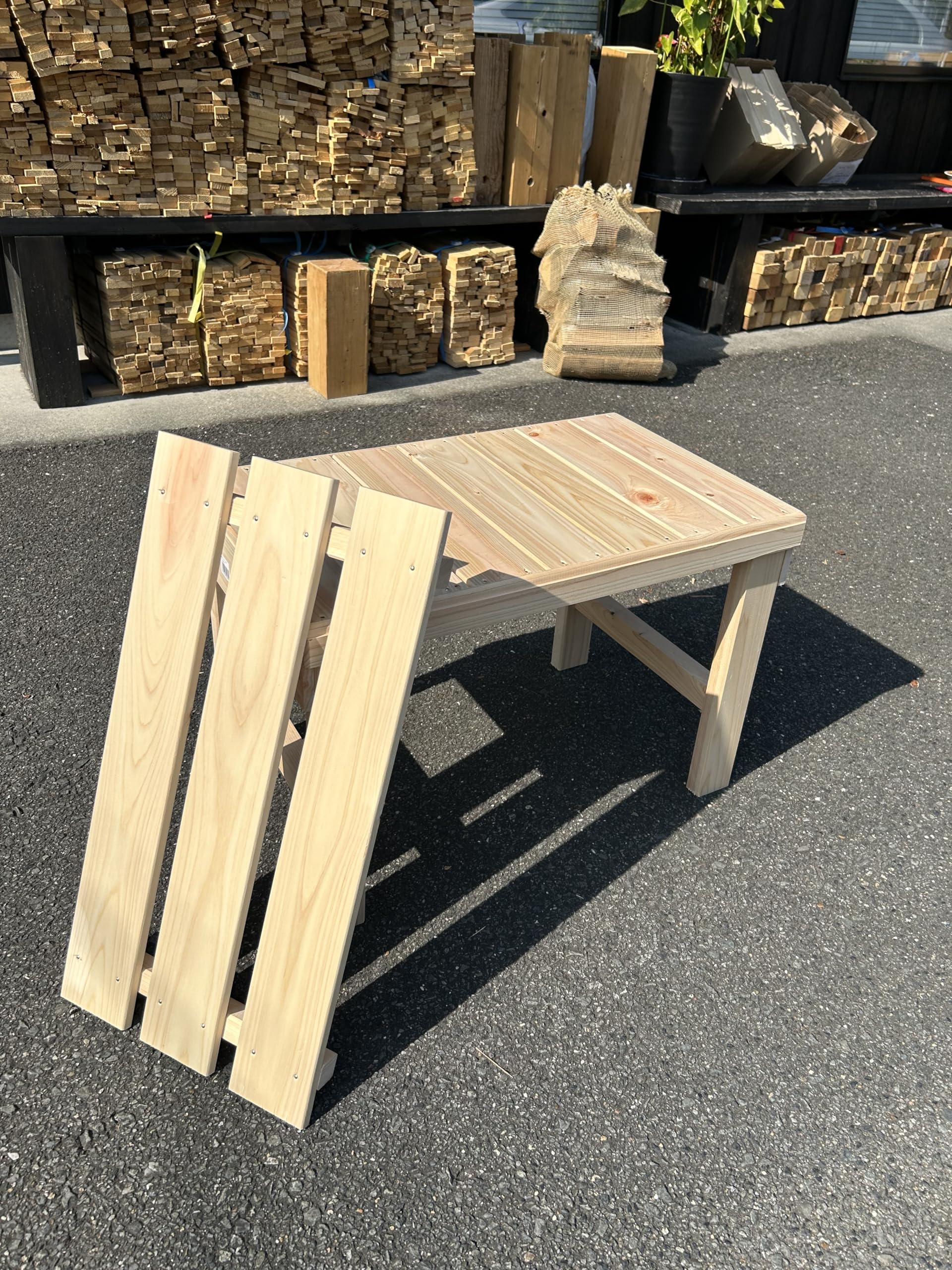 Amazon.co.jp: NEW 桧ベンチ【国産ひのき】: ホーム＆キッチン