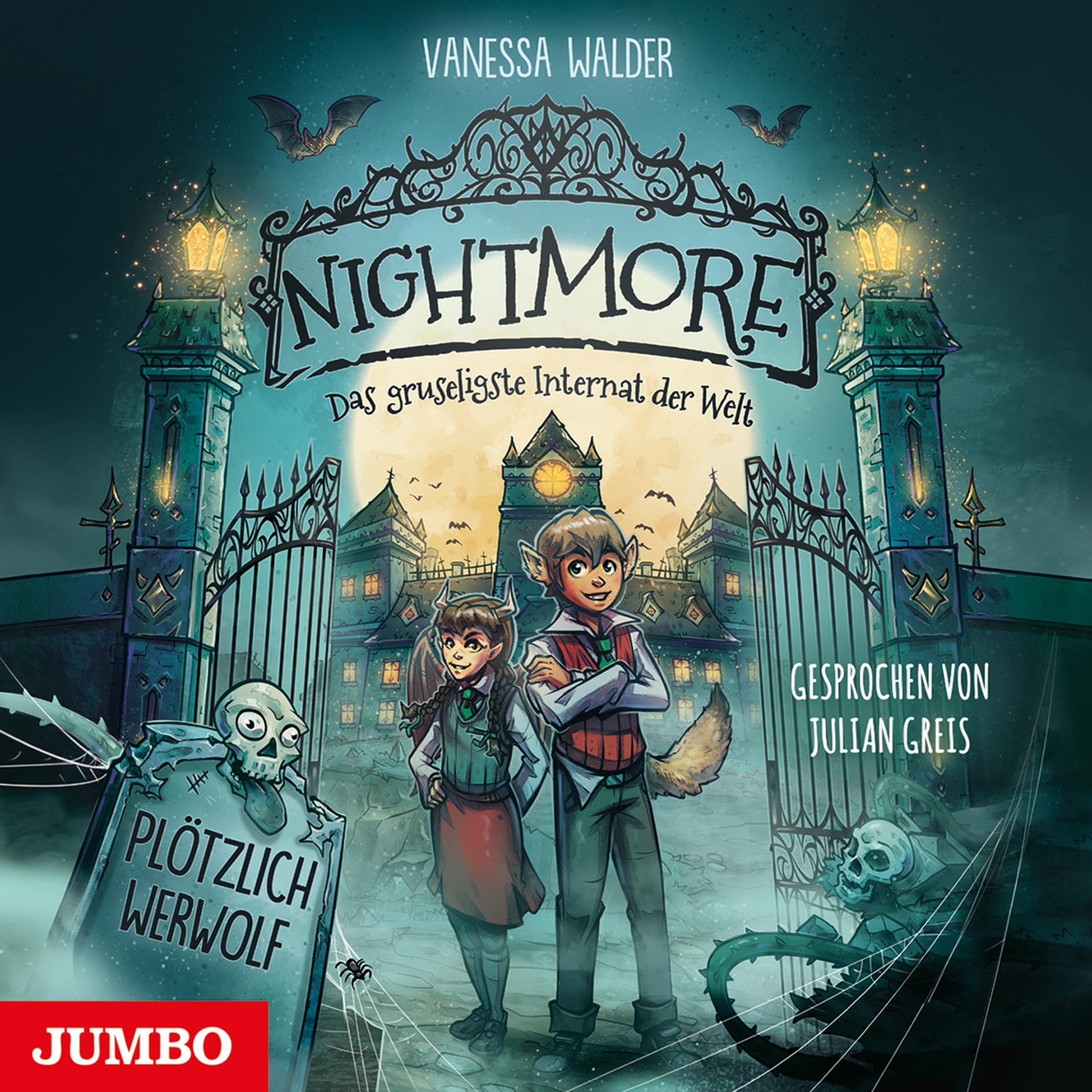 Cover art for Nightmore - Das gruseligste Internat der Welt. Plötzlich Werwolf
