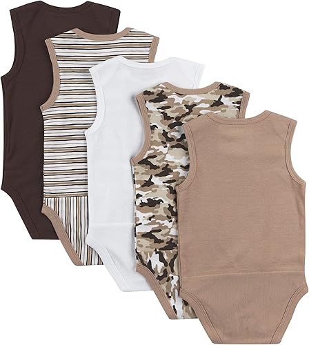 Miniatura 2 de Hanes Body de bebé para niñas Ultimate Baby Flexy Body para bebé sin mangas paquete de 5