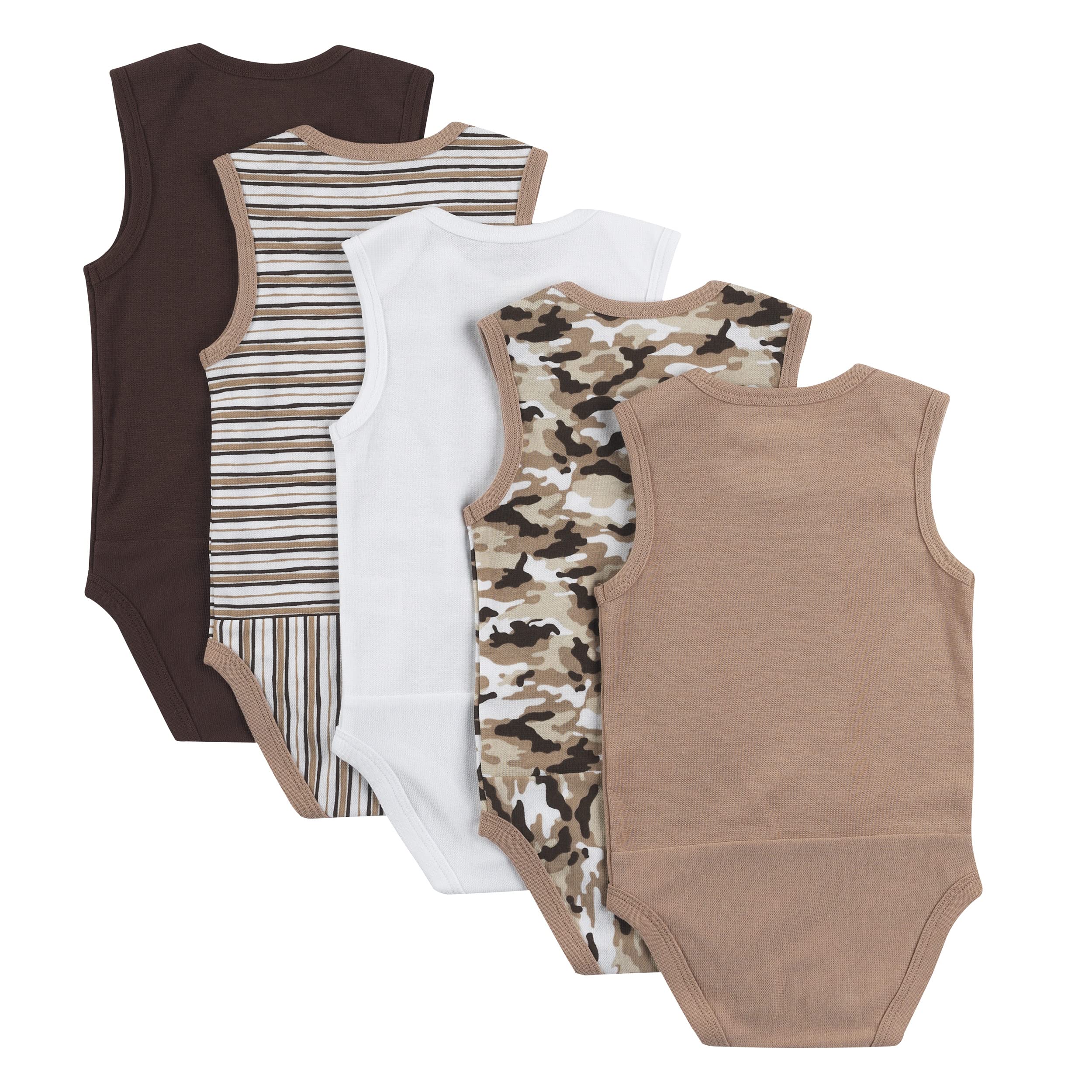 Hanes Hanes Baby Bodysuits, Ultimate Flexy Sleeveless For Boys & Girls, 5-pack Body de cuerpo entero Bebé-Niños (Pack de 5)