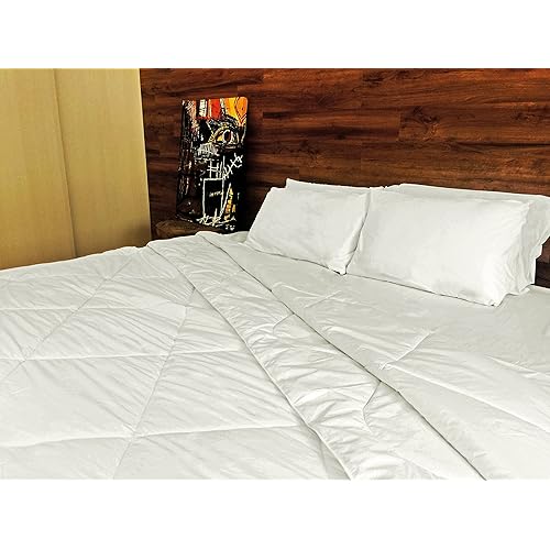 Down Alternative Duvet Comforter 100% Peruvian Alpaca Wool Fill - All-Season Hypoallergenic Thermal Control - All natural sustainable, Full/Queen