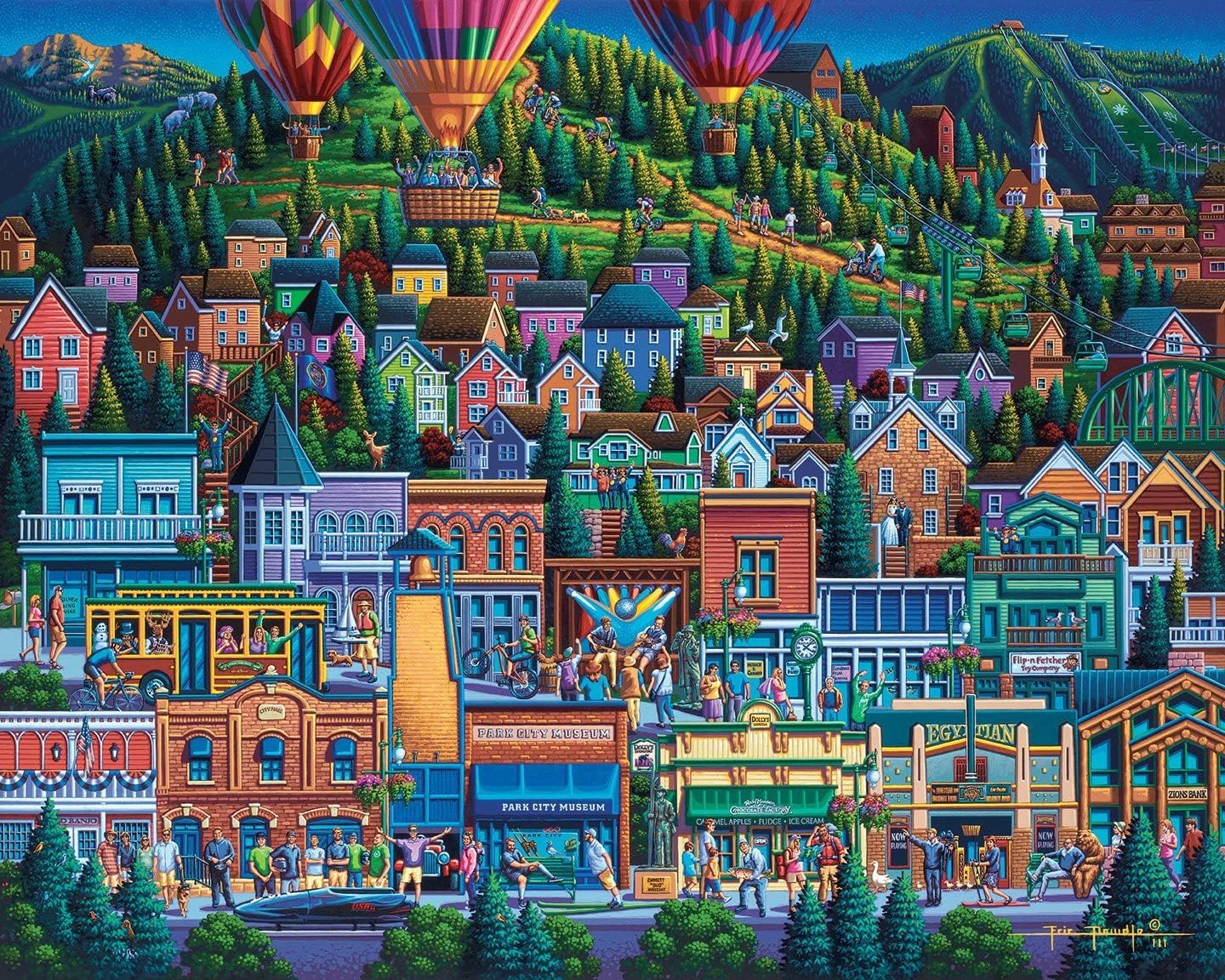 Dowdle Jigsaw Puzzle - Park City Summer - 500 Piece