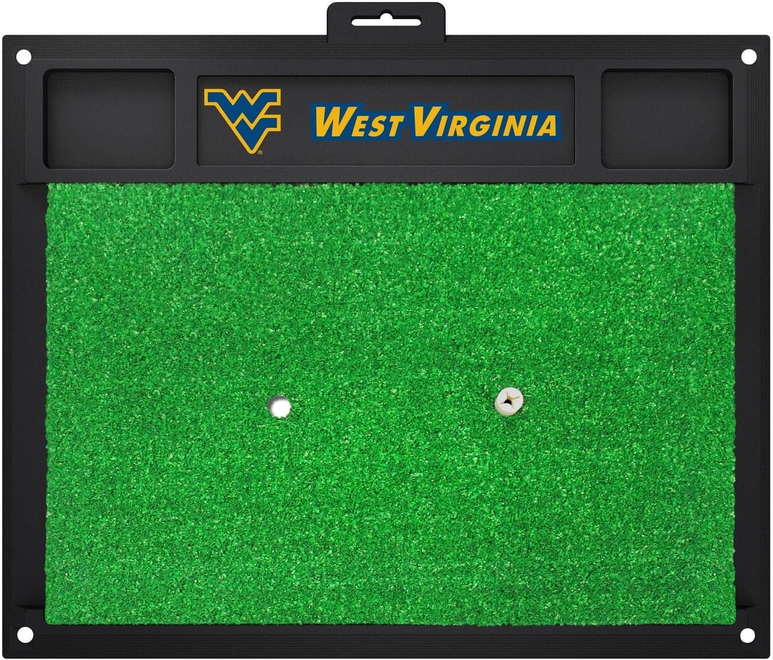 Fanmats West Virginia Team Logo 20 X 17 Inch Golf Hitting Mat Heavy Duty FAN