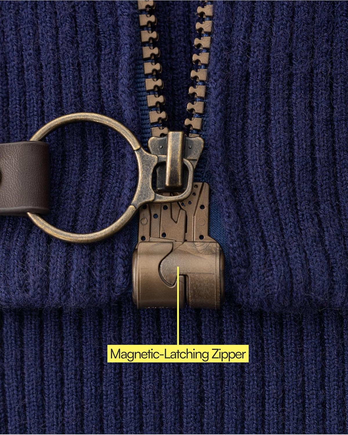 Joe & Bella Magnetic Zipper Sweater | Men’s Magnetic Closure Shirt | Adaptive Clothing for Men