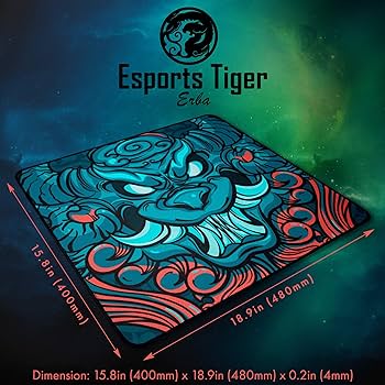 Amazon.com: Mouse Pads EspTiger EBA (480 x 400 x 4mm) Standard