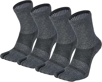 Mens Tabi Socks Flip Flop Split Toe Big Toe Cotton Athletic 4 Pack 6 Pack