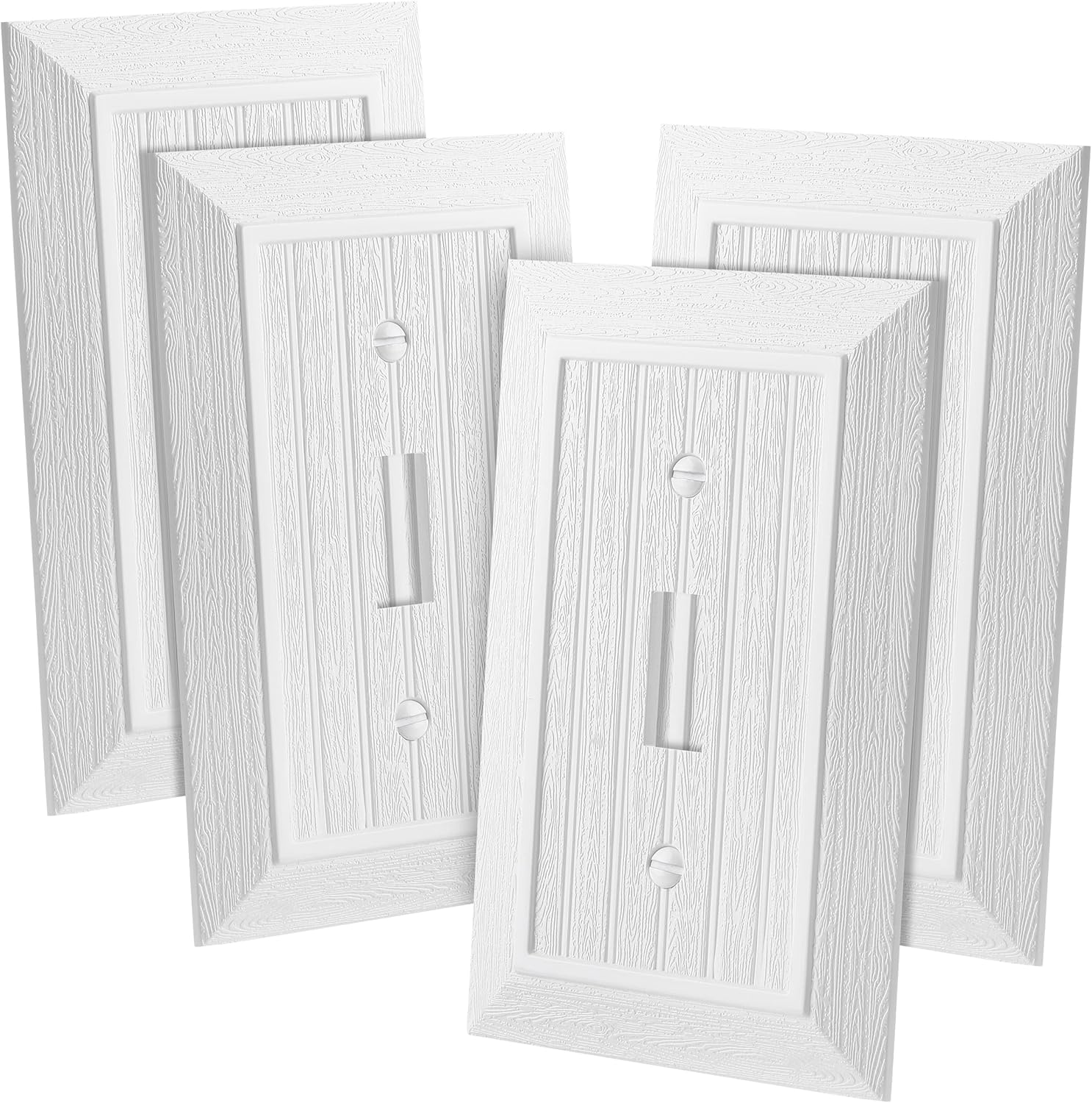 Bates Classic Beadboard Single Switch Plate, 4 Pack, Light Switch