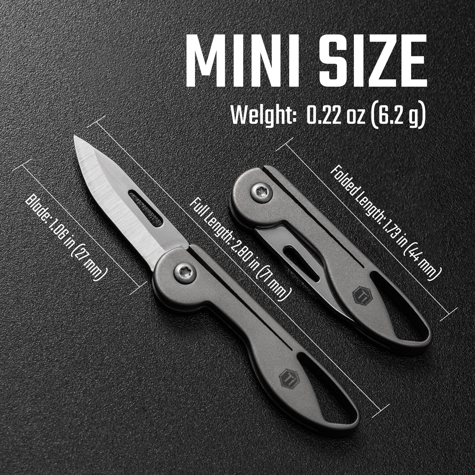 KeyUnity KK05 Titanium Pocket Knife - Gray -2 KeyUnity KK05 Titanium Pocket Knife - Gray -2