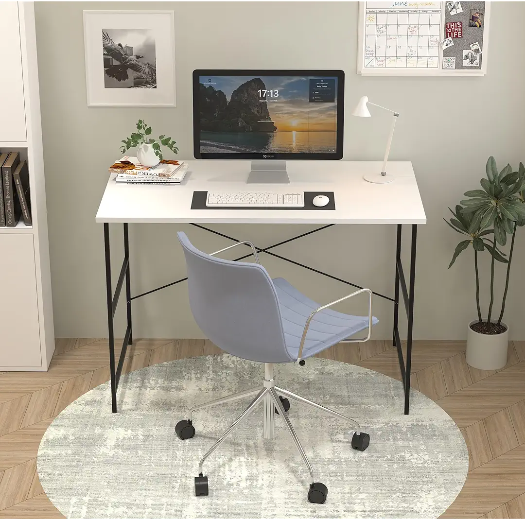 Callas Multipurpose Wood Laminated Study Table, Computer Table for Home,Office Table, Desktop,Laptop Table, Office Desk, Workdesk | ST-10-White