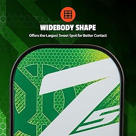 Onix Graphite Z5 Graphite Carbon Fiber Pickleball Paddle with Cushion Comfort Grip, Green